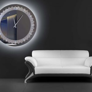 Καθρέφτης ρολόι C60 led 